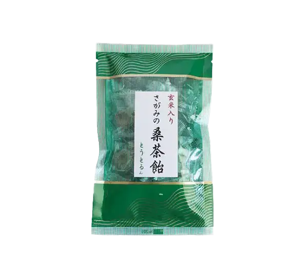 玄米入り<br />
「さがみの桑茶飴 とうとるん」イメージ